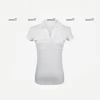 2025夏新款时尚通勤百搭有型显瘦T桖柔软舒适轻职风上衣修身短袖