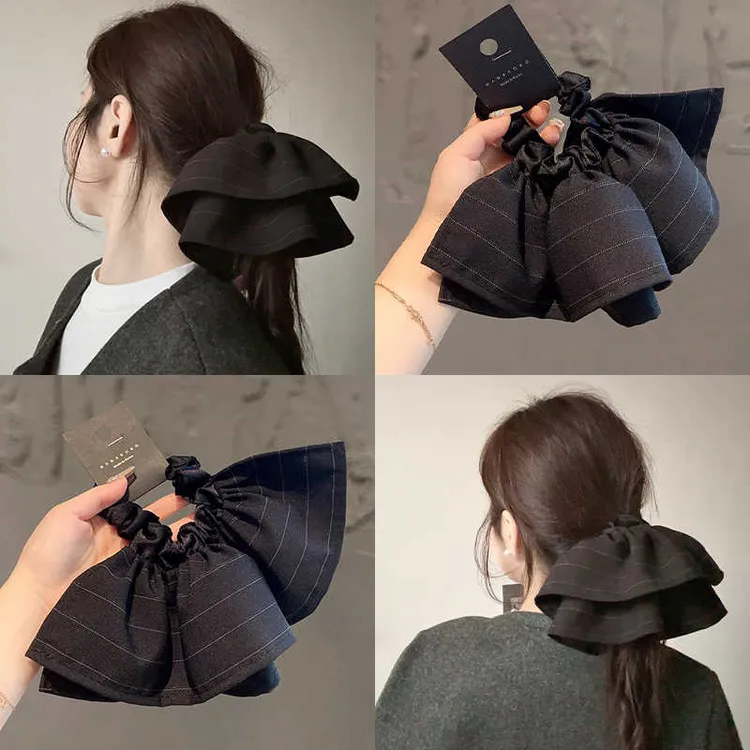 韩系高级感裙摆超大大肠发圈头绳女2025新款绝美森系扎头发发绳女