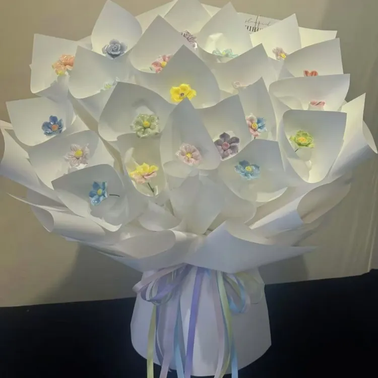 精致随机陶瓷永生花束情人节生日礼物送女友闺蜜治愈一岁一礼混搭