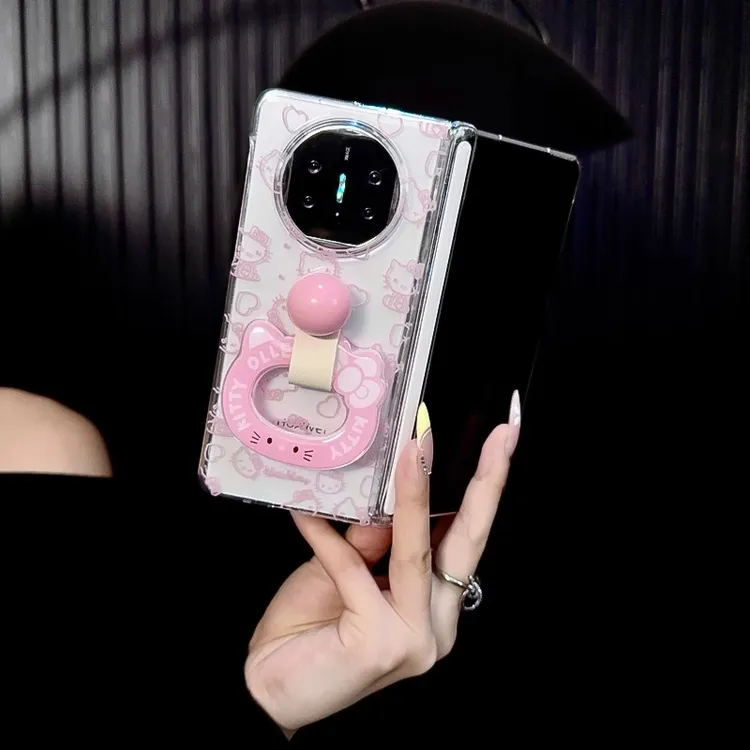 适用华为matex6折叠屏matex5典藏版手机壳膜一体kt指环支架保护套