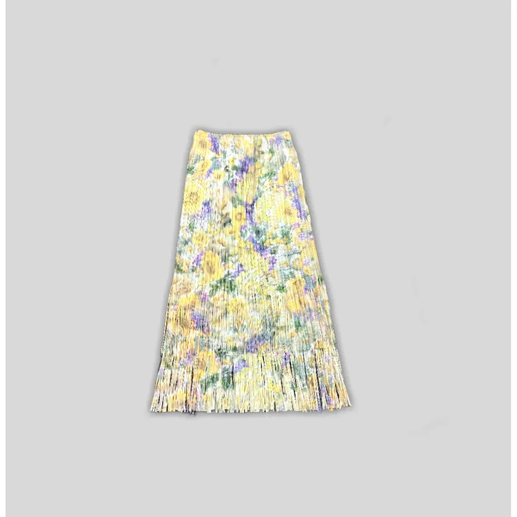 CsyX2-「向日葵」流苏下摆印花裙WA5CS062