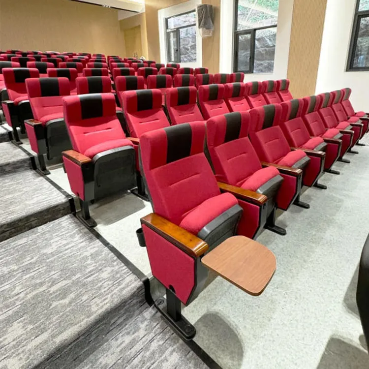 礼堂连排椅带桌板报告厅折叠阶梯会议室座椅剧院椅多功能教室椅