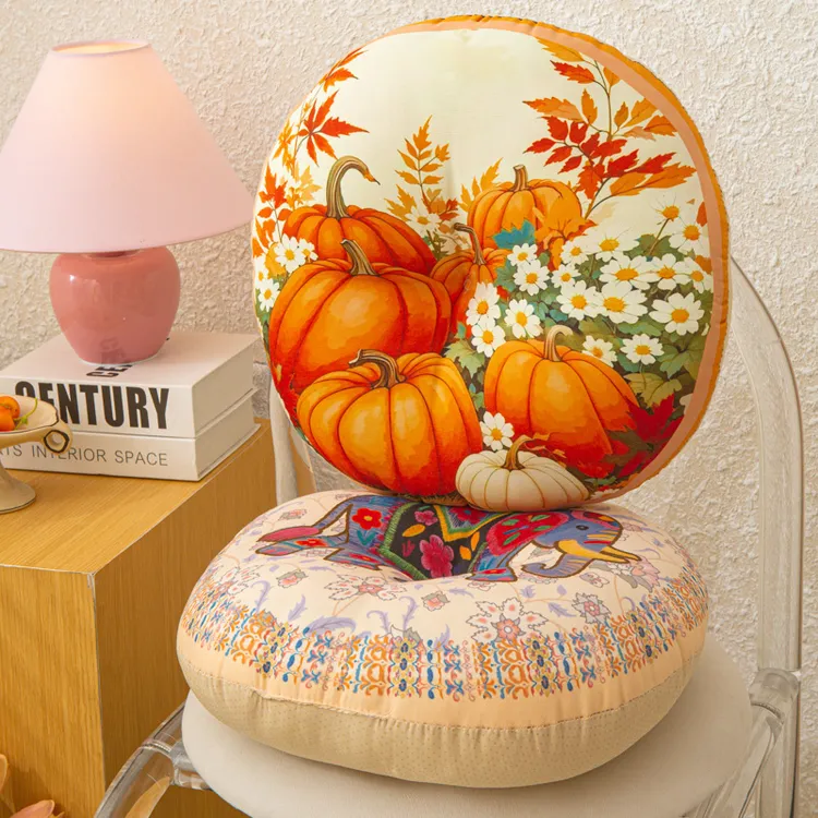 圆形加厚棉麻防滑坐垫家用创意阳台榻榻米地垫蒲团抱枕