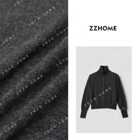 【ZOZO HOME】“老钱回归”1OO羊毛贝壳扣立领重磅加厚毛衣q170233p