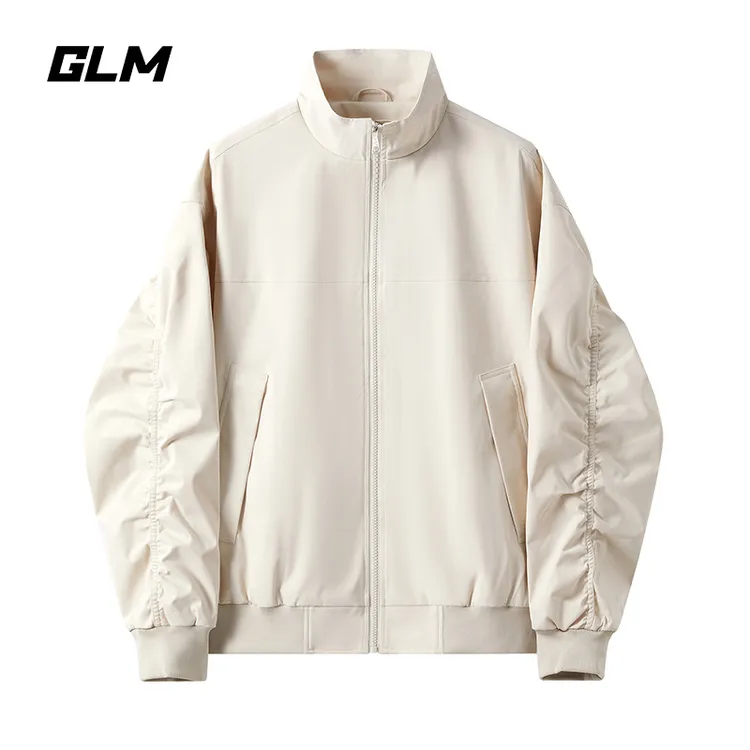 GLM短款工装外套男秋季硬汉穿搭立领冲锋衣cleanfit美式飞行夹克