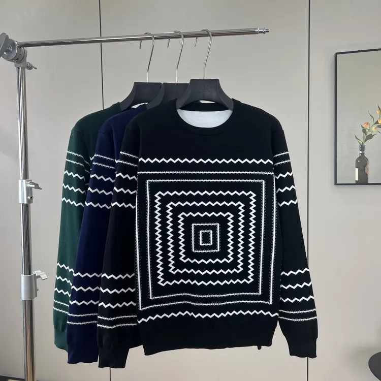 佳圣维Jswei圆领套头毛衣男秋冬加厚款时尚休闲百搭保暖针织衫潮