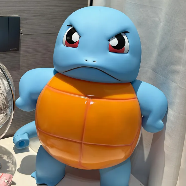 大号傲娇杰尼龟卡拉卡拉1比1手办摆件神奇宝贝宝可梦生日礼物男生