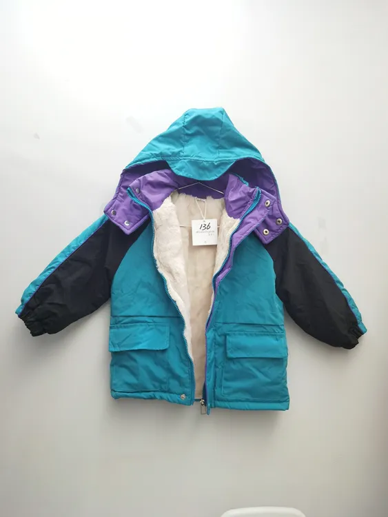 男童女童连帽羽绒棉服中长款冬季保暖外套