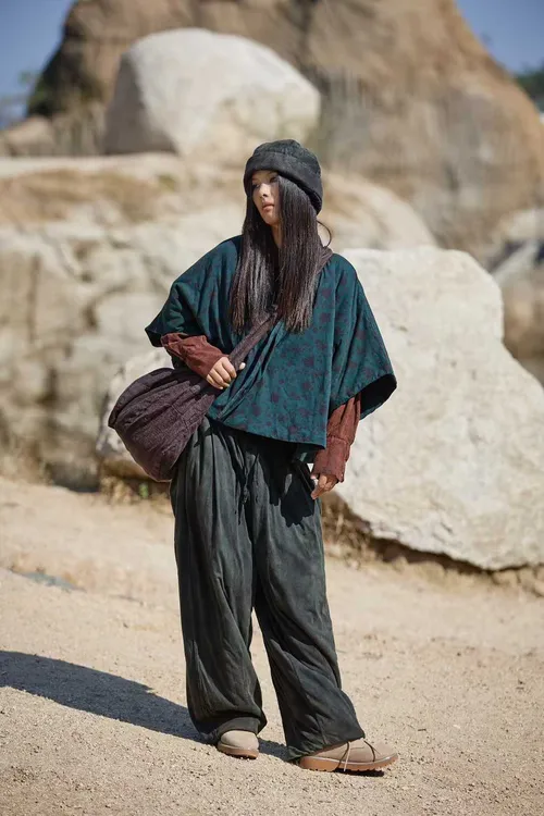 【大漂亮推荐】麻依者2025年新款棉衣#H-1362