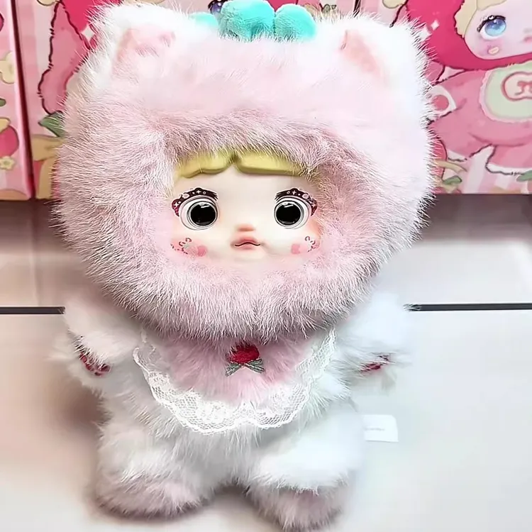 糯米儿盲盒 果然有趣系列潮玩毛绒公仔手办玩偶苹安喜乐包挂件