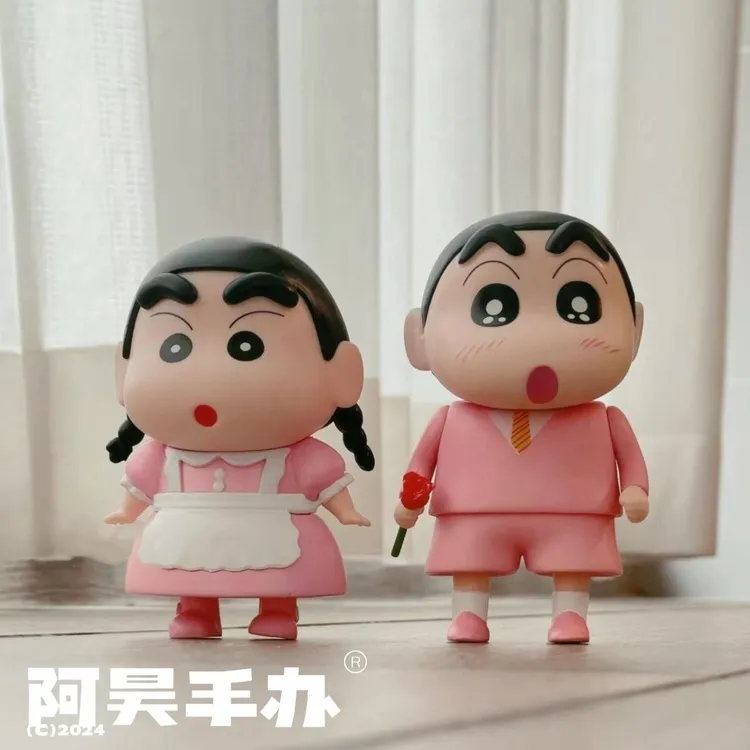 (超高品质-女仆蜡笔小新)阿昊手办客厅装饰品高颜值公仔大气摆件