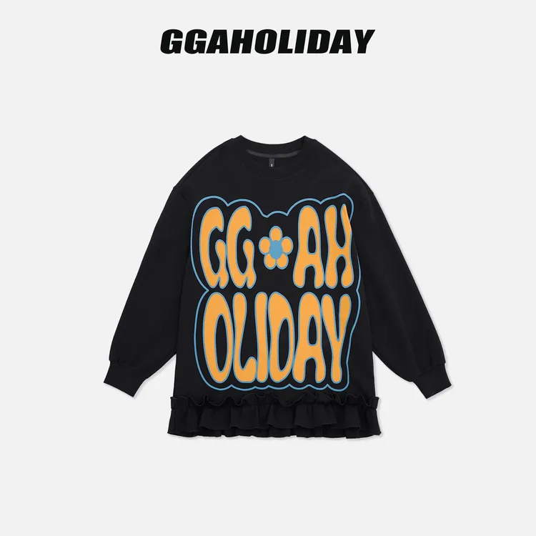 GGAHOLIDAY 秋冬时尚宽松复古休闲简约潮流百搭显瘦卫衣-154060