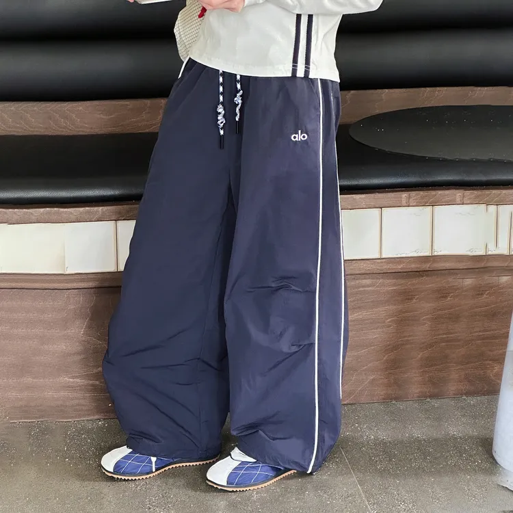 女童裤子秋季2025新款韩系女孩中大童卡绳长裤韩版宽松高街打底衫