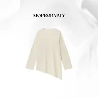 Moprobably贝贝「舒型」"绵羊毛"极简风个性百搭针织毛衫B5376118