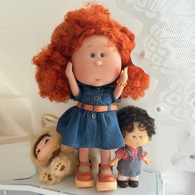 西班牙MIA豆豆眼24CM土豆娃娃公仔裸娃毛绒玩偶送女生DIY生日礼物