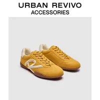 URBAN REVIVO2025秋季新款女流光风圆头薄底运动鞋UAYS50097