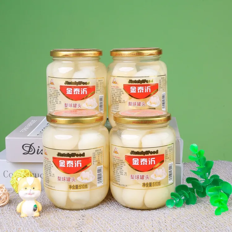 新鲜雪梨罐头4瓶囤货  清润甘甜超解腻510g*4瓶商品图