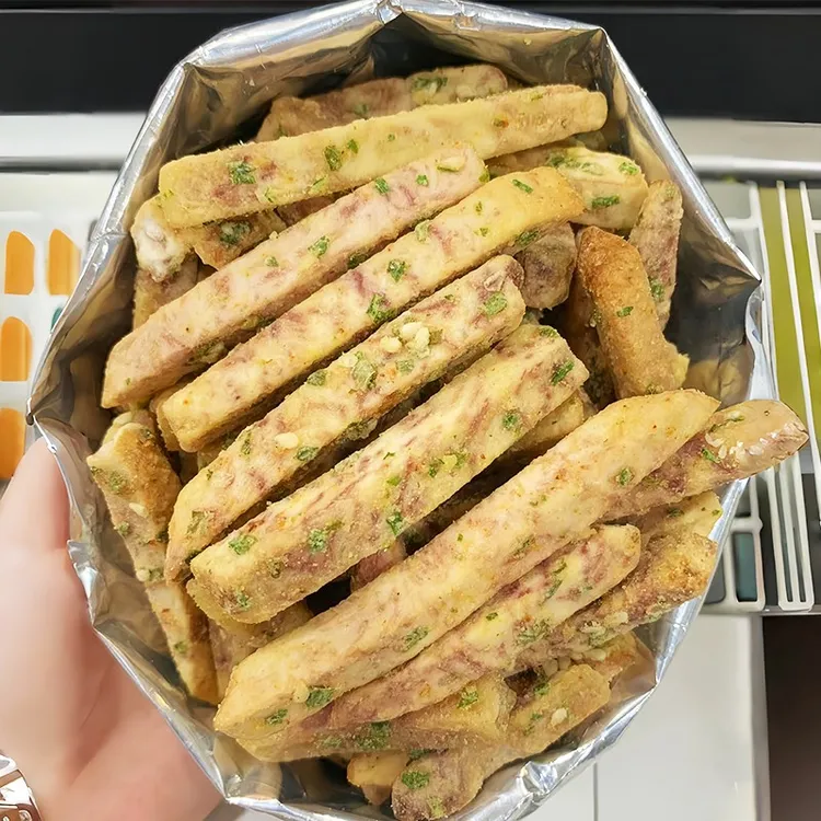 比薯条好吃！荔浦芋头条咸蛋黄 酥脆香葱海苔追剧解馋零食 巫小蛮