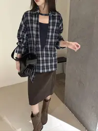 D-M 1259新款秋款百搭条纹小衫