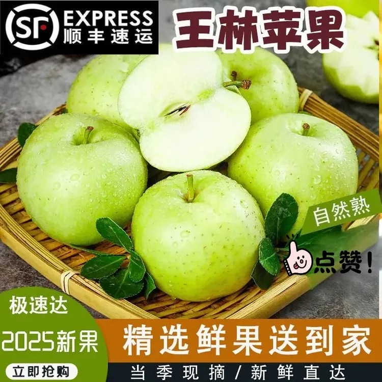 【现摘现发】头茬王林青苹果清甜多汁爽口顺丰包邮当季新鲜水果