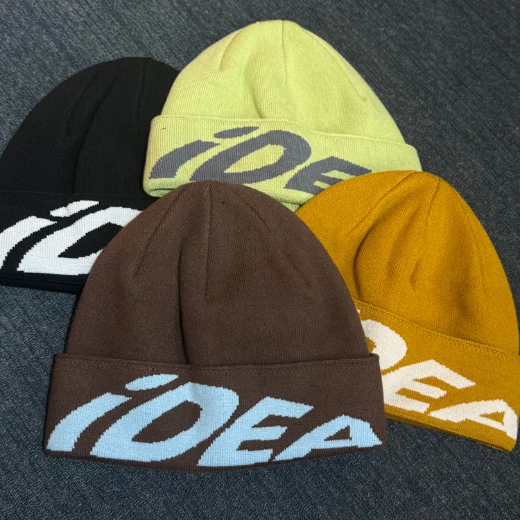 小众穿搭美式毛线帽冷帽街头男女同款加厚保暖针织包头帽情侣百搭