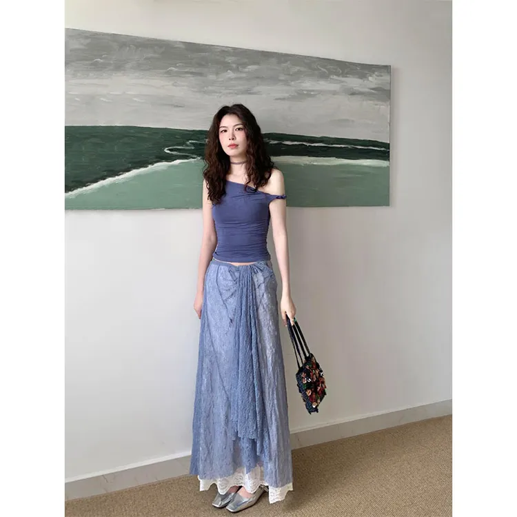 2025春季新款修身显瘦简约性感吊带上衣气质时尚高级感收腰半身裙