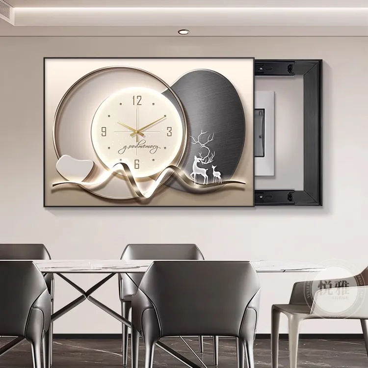 石来运转新款电表箱装饰画轻奢高级感弱电箱电闸开关盒配电箱挂画