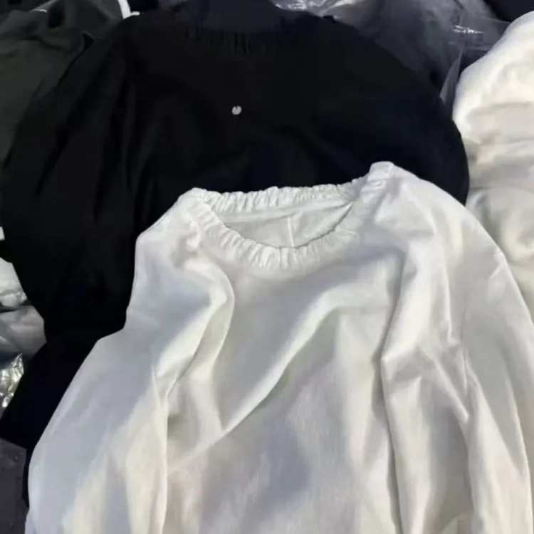 花苞少女风宽松长袖纯色T恤