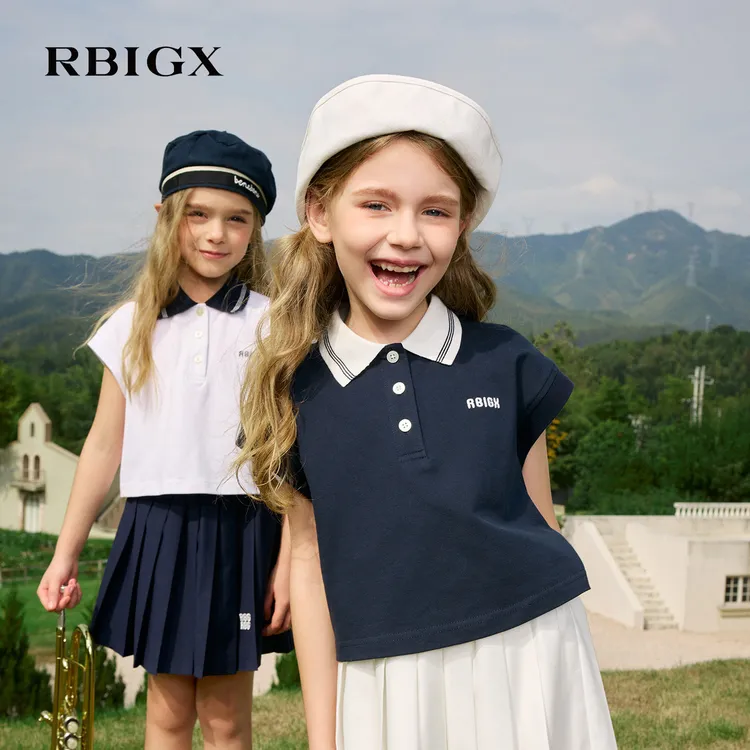 RBIGX瑞比克26夏季新款凉感抑菌学院运动短袖t恤polo衫DTZBR2602