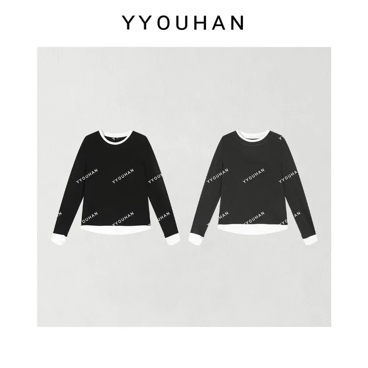 月月 2025秋冬新款【叠加温度】双领设计时尚休闲百搭长袖2510C6504