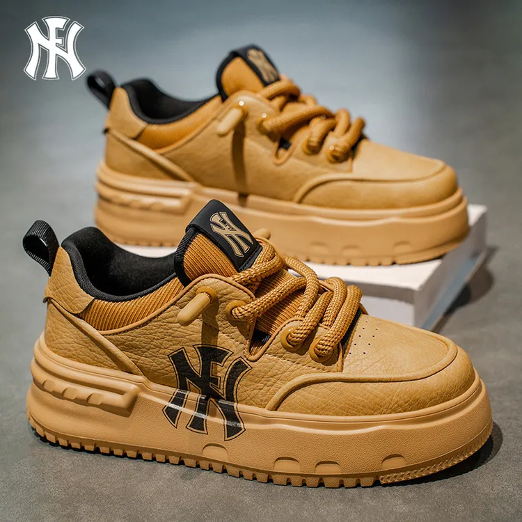 FN纯季男鞋2026新款潮牌增高休闲板鞋男士软底轻便防滑运动小白鞋商品图