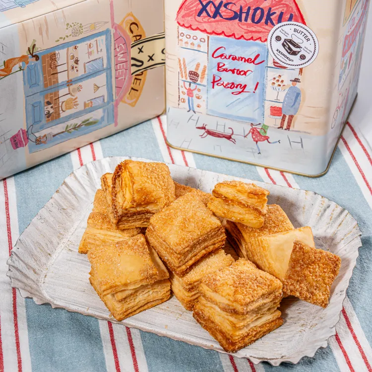 宿咕的铁皮盒 黄油千层派-焦糖味