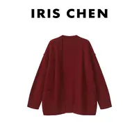 IRIS CHEN 腔调 2025秋冬“藏地牦牛绒460g”绵羊毛针织外套25WT671