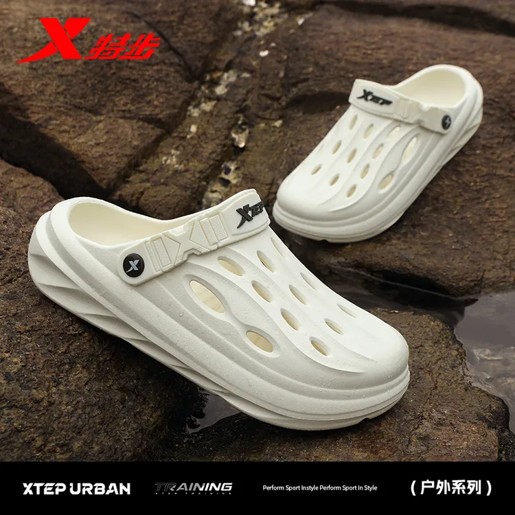 XTEP/特步凉鞋男款防滑休闲运动凉拖青少年大码海边沙滩两用拖鞋