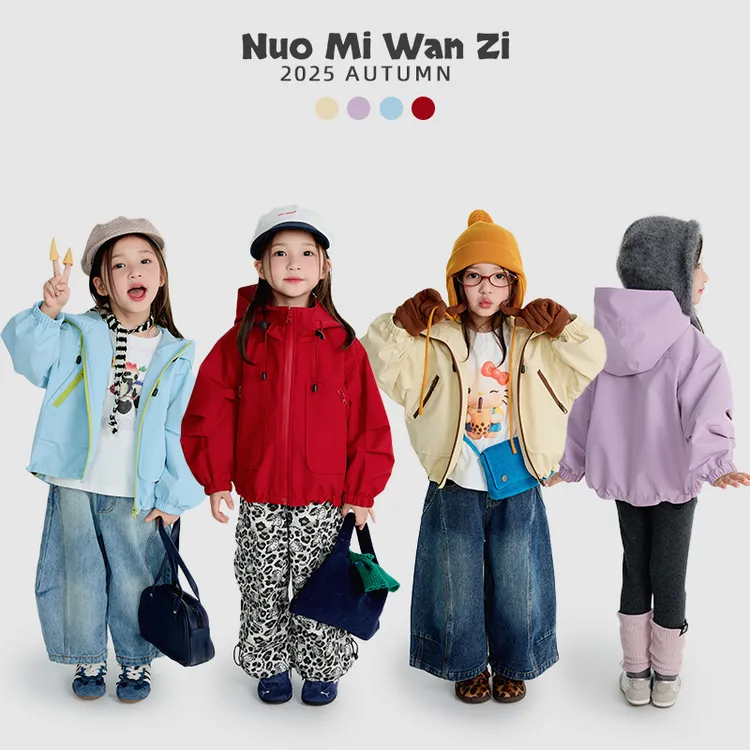 丸子十【YS】秋款登山服撞色防水拉链冲锋衣（秋款）WZJ-25555