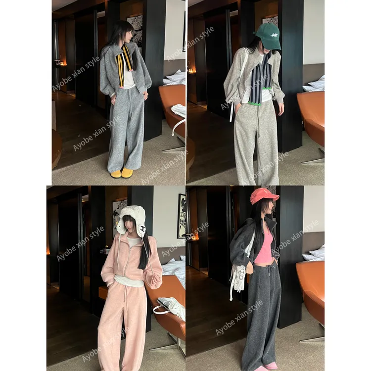 【AYOBE】小贤 松弛主义慵懒高级风多色羊毛不费脑休闲套装