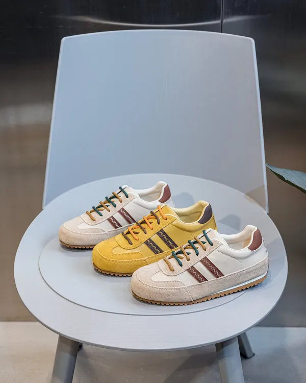 复古百搭黄色德训鞋女2025秋季新款时尚休闲运动鞋女006