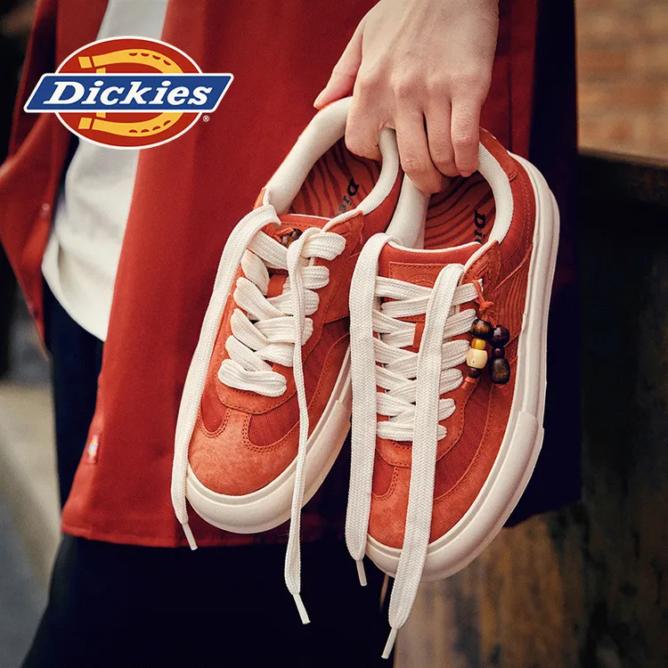 Dickies【马年限定】桔红德训鞋男款2026春季情侣板鞋休闲百搭鞋子商品图