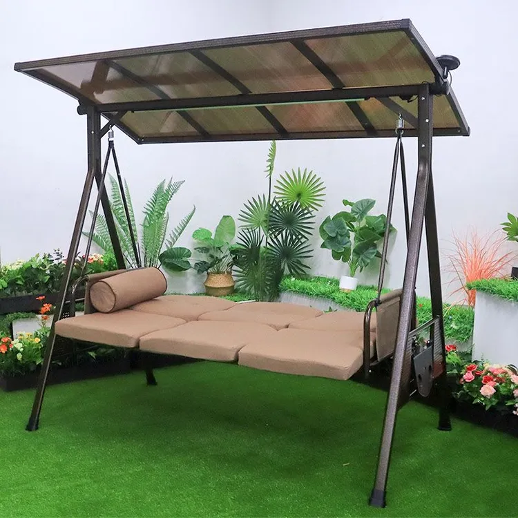 诗远户外荡秋千阳台吊椅院子吊床防雨庭院双人摇椅室外铁艺吊篮椅