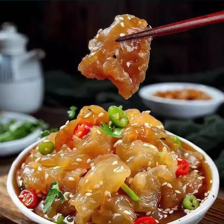 海蜇头 新品罐装500克*4罐凉拌菜脆嫩爽滑盐渍即食海鲜水产