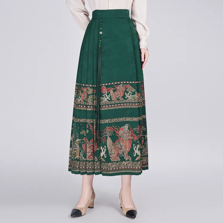 明制汉服女新中式国风新款高端正宗成人祥瑞马面裙半身裙CCL19776