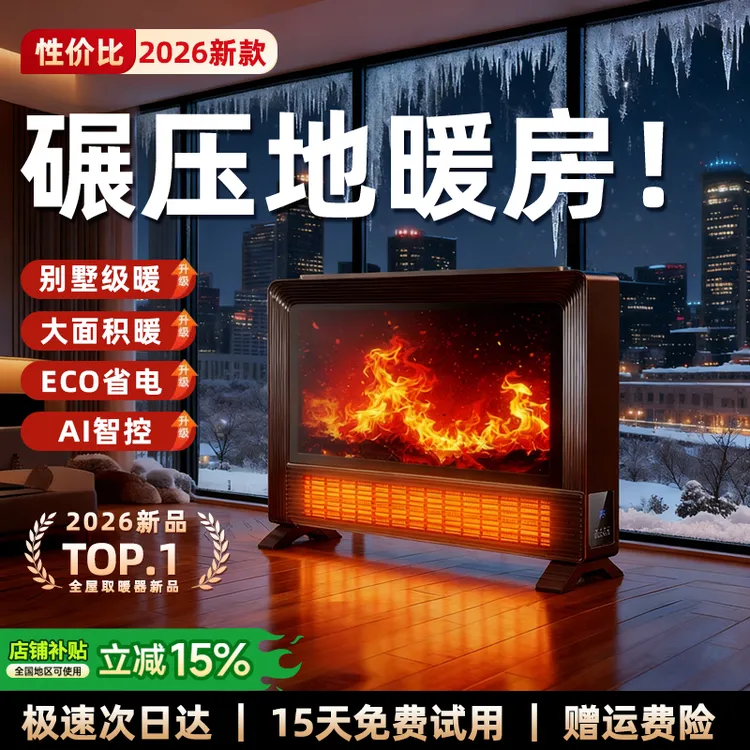 【德国进口】暖风机家用取暖器2026新款电暖气全屋大面积省电神器冬