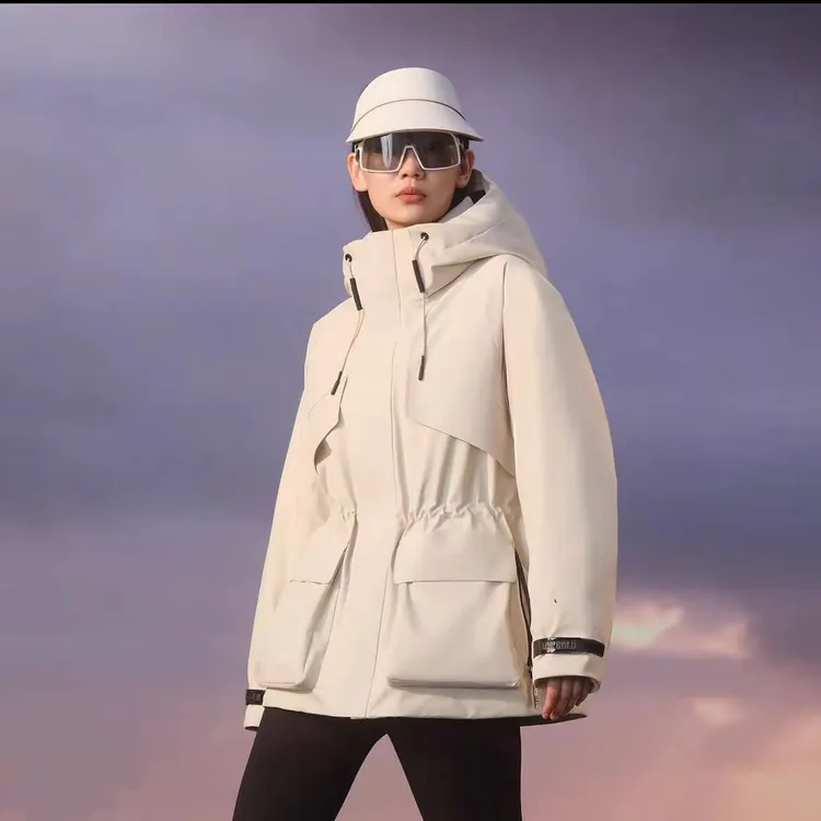 【娜娜专享】【杨幂款】冬季新款黑金收腰90白鸭绒羽绒服