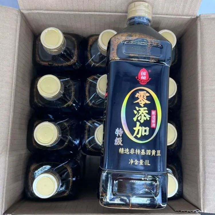 【莲花】特级酱油1L*2瓶家用黄豆酿造生抽炒菜红烧凉拌调味料品商品图