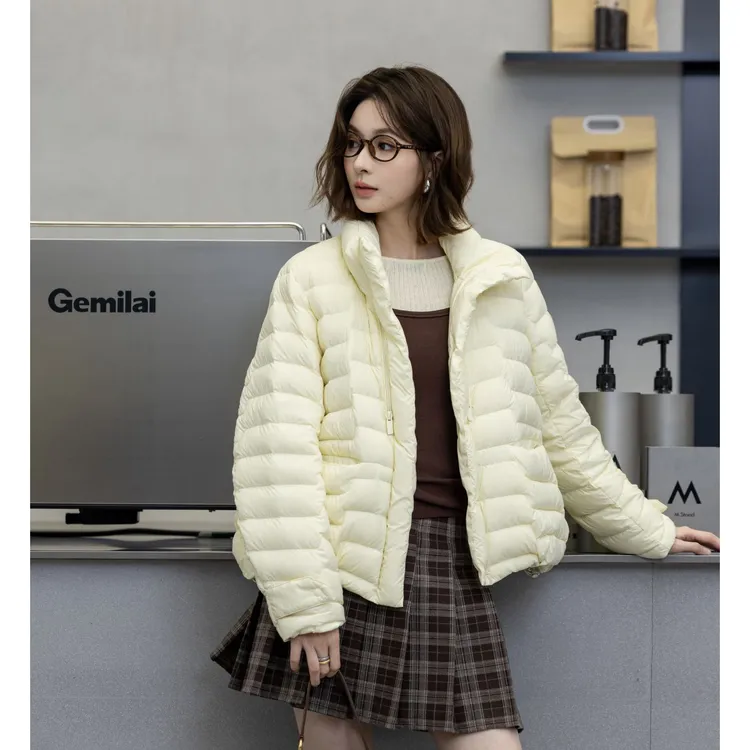 门店16&99！泡芙排骨系列」90%鸭绒轻量零压感保暖羽绒服女 M14001