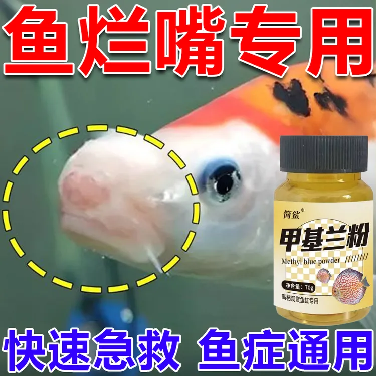 烂嘴烂肉康复粉剂白嘴烂身烂尾鱼缸消毒杀菌粉多种鱼类通用强力