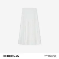 LIURUONAN 25SS【水帘纱缎裙】独特别致设计蕾丝镂空刺绣薄款半身裙
