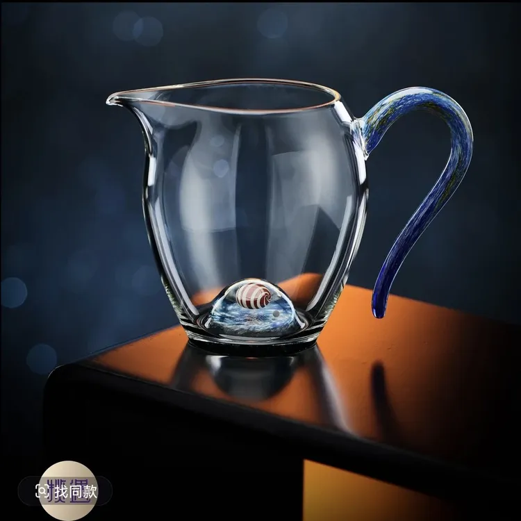 禾器揽遇紫金标 星遇怡然茶海 高硼硅 玻璃公道杯 建议容量：280ml