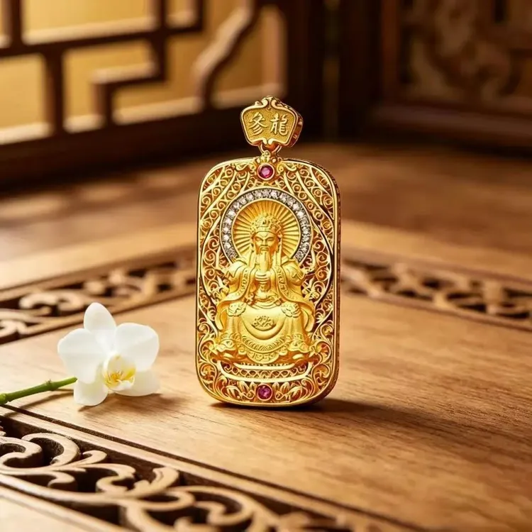 L3【师傅推荐】新款男女通用吉祥挂饰吊坠五台山五爷项链商品图