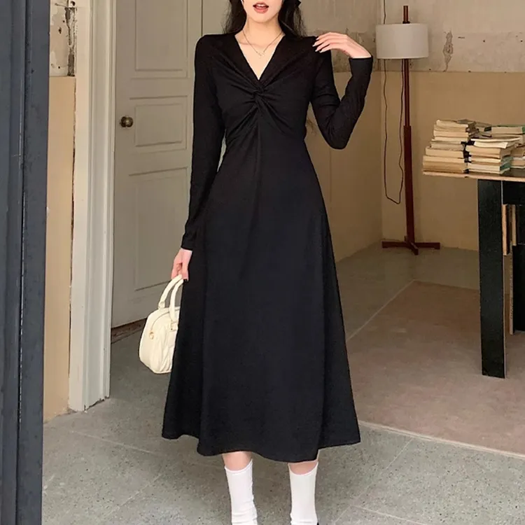 大码女装胖mm针织打底高腰裙子秋季高级感名媛气质时尚法式轻奢连